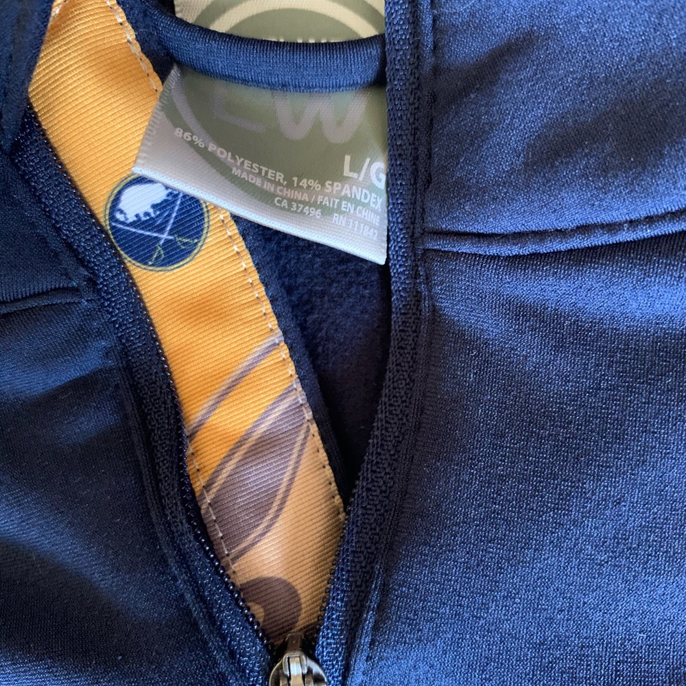 Buffalo Sabres Hockey Quarter-Zip Pullover - Picture 3 of 3